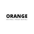 Orange Porta Potty