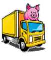 Sparschwein-Umzug