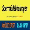 Sofort Sperrmüllsbholung 80 € pauschal